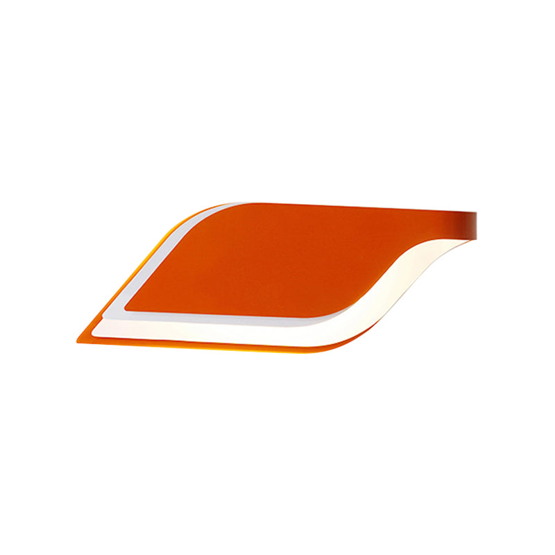 Leaf Wall Mounted Lamp Nordic Metal 1 Light Sconce Light Fixture in Yellow/Grey/Green Clearhalo 'Cast Iron' 'Glass' 'Industrial' 'Modern wall lights' 'Modern' 'Tiffany' 'Traditional wall lights' 'Wall Lamps & Sconces' 'Wall Lights' Lighting' 767878