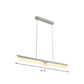 Simple Linear Ceiling Light Fixture Acrylic LED Office Pendant Lamp over Table in Warm/White/Natural Light Clearhalo 'Ceiling Lights' 'Modern Pendants' 'Modern' 'Pendant Lights' 'Pendants' Lighting' 767926