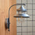 1 Bulb Flared Wall Mount Light Warehouse Black/Silver Metal Wall Lighting with Clear Glass Shade for Corridor Silver Clearhalo 'Art deco wall lights' 'Cast Iron' 'Glass' 'Industrial wall lights' 'Industrial' 'Middle century wall lights' 'Modern' 'Rustic wall lights' 'Tiffany' 'Traditional wall lights' 'Wall Lamps & Sconces' 'Wall Lights' Lighting' 768814