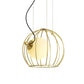 Gold Dome Wire Cage Pendant Lighting Metal Simple Style 1 Light Dining Room Hanging Ceiling Light Clearhalo 'Ceiling Lights' 'Modern Pendants' 'Modern' 'Pendant Lights' 'Pendants' Lighting' 769154