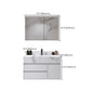 Wall Mount Bathroom Vanity Set Wood Modern Sink Vanity with Mirror Clearhalo 'Bathroom Remodel & Bathroom Fixtures' 'Bathroom Vanities' 'bathroom_vanities' 'Home Improvement' 'home_improvement' 'home_improvement_bathroom_vanities' 7692313