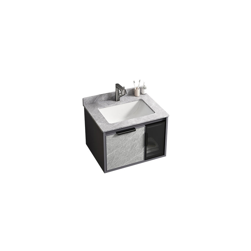 Modern Bathroom Sink Vanity Wall Mounted Bathroom Sink Vanity Faucet Included Vanity & Faucet 24"L x 16"W x 18"H Clearhalo 'Bathroom Remodel & Bathroom Fixtures' 'Bathroom Vanities' 'bathroom_vanities' 'Home Improvement' 'home_improvement' 'home_improvement_bathroom_vanities' 7692472