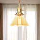 1 Light Cone Hanging Ceiling Light Amber Glass Industrial Pendant Lamp with Adjustable Cord Clearhalo 'Ceiling Lights' 'Glass shade' 'Glass' 'Industrial Pendants' 'Industrial' 'Middle Century Pendants' 'Pendant Lights' 'Pendants' 'Tiffany' Lighting' 769639