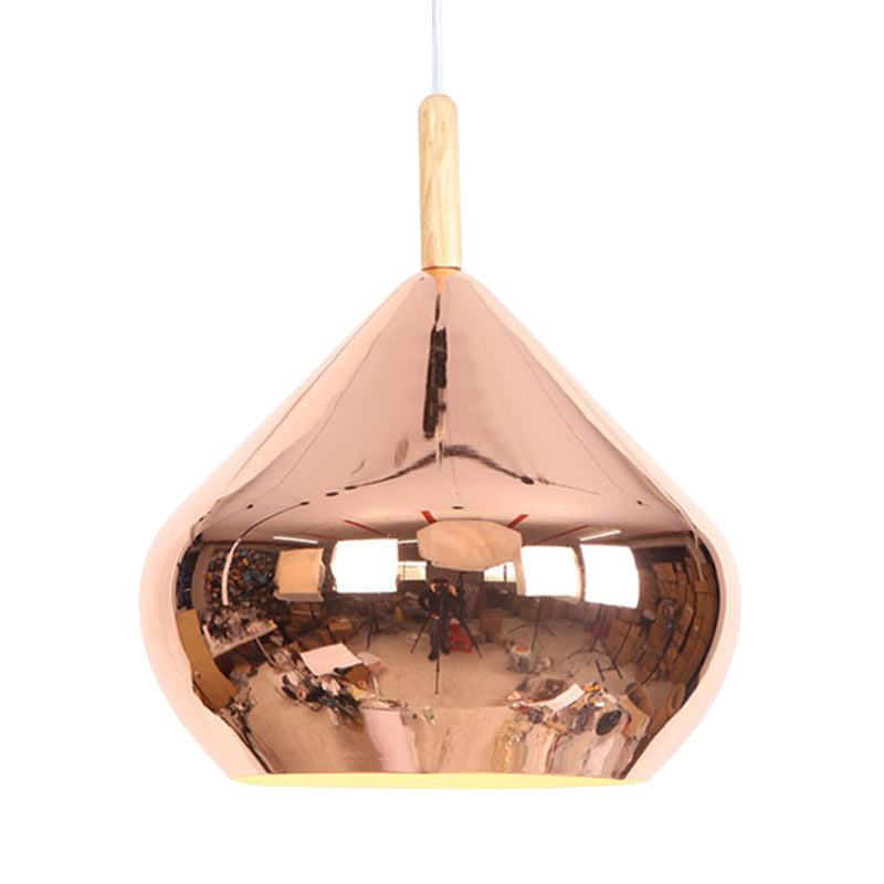 Mirror Ball Ceiling Pendant Light 1 Light Metallic Vintage Hanging Light in Wood Clearhalo 'Art Deco Pendants' 'Cast Iron' 'Ceiling Lights' 'Ceramic' 'Crystal' 'Industrial Pendants' 'Industrial' 'Metal' 'Middle Century Pendants' 'Pendant Lights' 'Pendants' 'Tiffany' Lighting' 769733