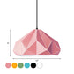 Origami Metal Hanging Pendant Light Contemporary 1 Light Blue/Pink/Yellow Ceiling Light Clearhalo 'Ceiling Lights' 'Modern Pendants' 'Modern' 'Pendant Lights' 'Pendants' Lighting' 769743