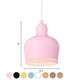 Bell Drop Suspension Pendant Nordic Metal 1 Light Pink/Blue/Yellow Hanging Ceiling Light for Bedroom Clearhalo 'Ceiling Lights' 'Modern Pendants' 'Modern' 'Pendant Lights' 'Pendants' Lighting' 769995