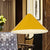 Nordic Cone Hanging Lamp Metal 1 Light Black/White/Red Pendant Light Fixture for Dining Room, 12.5"/16.5" Wide Yellow Clearhalo 'Ceiling Lights' 'Modern Pendants' 'Modern' 'Pendant Lights' 'Pendants' Lighting' 770234