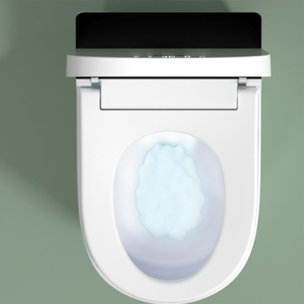 17.5" Tall Ceramic Elongated Heated Seat Contemporary Floor Mount Bidet Clearhalo 'Bathroom Remodel & Bathroom Fixtures' 'Bidets' 'Home Improvement' 'home_improvement' 'home_improvement_bidets' 'Toilets & Bidets' 7703578