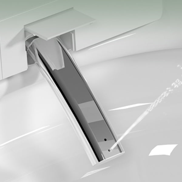 17.5" Tall Ceramic Elongated Heated Seat Contemporary Floor Mount Bidet Clearhalo 'Bathroom Remodel & Bathroom Fixtures' 'Bidets' 'Home Improvement' 'home_improvement' 'home_improvement_bidets' 'Toilets & Bidets' 7703583