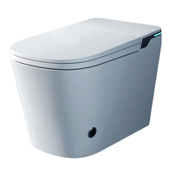 White Elongated Floor Mount Bidet with Warm Air Dryer Antimicrobial Clearhalo 'Bathroom Remodel & Bathroom Fixtures' 'Bidets' 'Home Improvement' 'home_improvement' 'home_improvement_bidets' 'Toilets & Bidets' 7703965