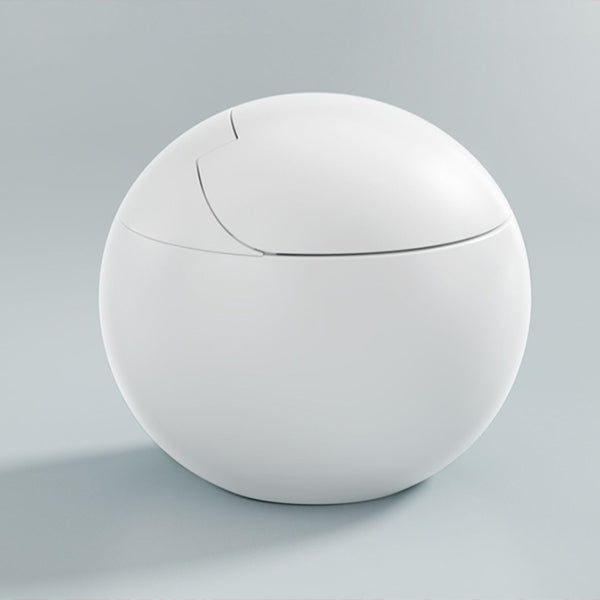 Round Foot Sensor Floor Standing Bidet with Wireless Remote Control Toilet+ Water Tank Clearhalo 'Bathroom Remodel & Bathroom Fixtures' 'Bidets' 'Home Improvement' 'home_improvement' 'home_improvement_bidets' 'Toilets & Bidets' 7703972