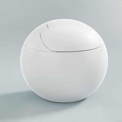 Round Foot Sensor Floor Standing Bidet with Wireless Remote Control Toilet+ Water Tank Clearhalo 'Bathroom Remodel & Bathroom Fixtures' 'Bidets' 'Home Improvement' 'home_improvement' 'home_improvement_bidets' 'Toilets & Bidets' 7703972