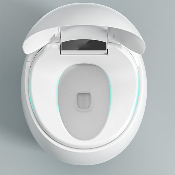 Round Foot Sensor Floor Standing Bidet with Wireless Remote Control Clearhalo 'Bathroom Remodel & Bathroom Fixtures' 'Bidets' 'Home Improvement' 'home_improvement' 'home_improvement_bidets' 'Toilets & Bidets' 7703974