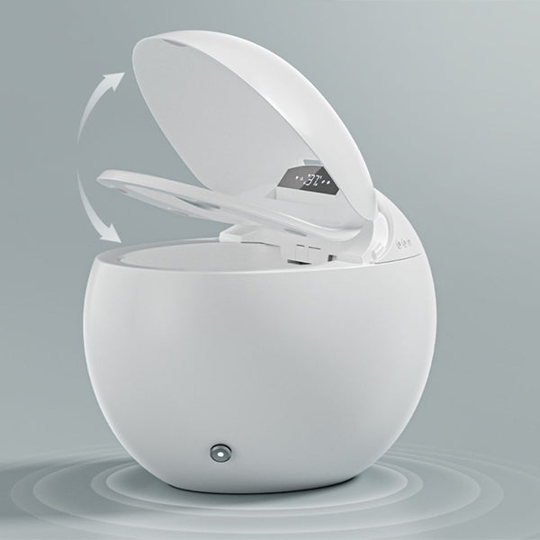 Round Foot Sensor Floor Standing Bidet with Wireless Remote Control Clearhalo 'Bathroom Remodel & Bathroom Fixtures' 'Bidets' 'Home Improvement' 'home_improvement' 'home_improvement_bidets' 'Toilets & Bidets' 7703981