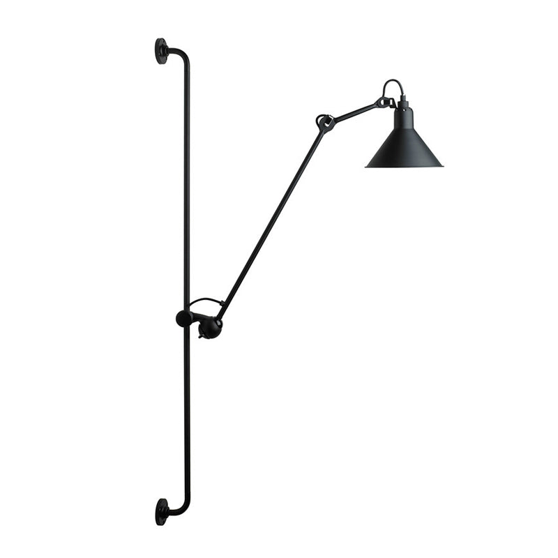 Contemporary 1 Head Sconce Lighting with Metallic Shade Red/Yellow Conical Wall Mount Lamp for Bedside Clearhalo 'Cast Iron' 'Glass' 'Industrial' 'Modern wall lights' 'Modern' 'Tiffany' 'Traditional wall lights' 'Wall Lamps & Sconces' 'Wall Lights' Lighting' 770680