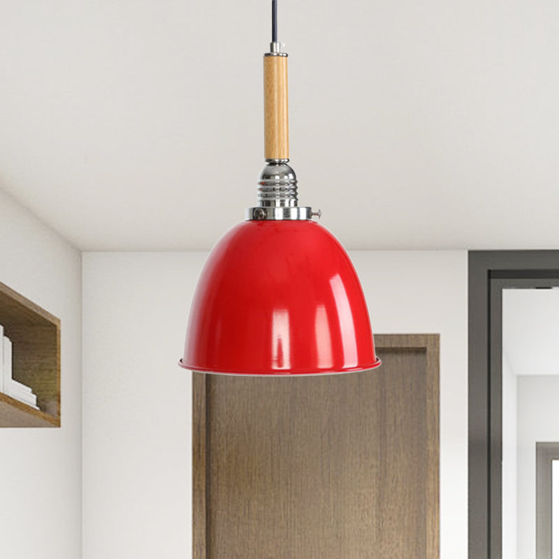 Bell Ceiling Pendant with Adjustable Hanging Cord Lodge Style 1 Light Warehouse Lighting Fixture Clearhalo 'Art Deco Pendants' 'Cast Iron' 'Ceiling Lights' 'Ceramic' 'Crystal' 'Industrial Pendants' 'Industrial' 'Metal' 'Middle Century Pendants' 'Pendant Lights' 'Pendants' 'Tiffany' Lighting' 770751