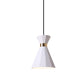 7.5"/9" W Conical Metal and Resin Suspension Lamp Nordic Style 1 Light Bedside Pendant Light with Adjustable Cord in Black/White/Grey Clearhalo 'Ceiling Lights' 'Modern Pendants' 'Modern' 'Pendant Lights' 'Pendants' Lighting' 770821