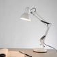 Multi-Joint Desk Lamp Nordic Style Metallic 1 Light White Reading Book Light with Cone Shade for Bedroom Clearhalo 'Lamps' 'Table Lamps' Lighting' 770957