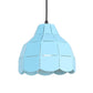 Pink/White/Black Scallop Dome Ceiling Pendant Light Modernism 1 Light Metal Hanging Lamp Kit Blue Clearhalo 'Ceiling Lights' 'Modern Pendants' 'Modern' 'Pendant Lights' 'Pendants' Lighting' 770967