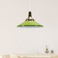 Modern Shallow Pyramid Pendant Lamp Aluminum 1 Bulb Polished Finish Pendant Light for Corridor Green Clearhalo 'Ceiling Lights' 'Modern Pendants' 'Modern' 'Pendant Lights' 'Pendants' Lighting' 771412