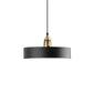 Monochrome Round Shade Hanging Light 1 Light Modern Aluminum Pendant Light for Study Room Clearhalo 'Ceiling Lights' 'Modern Pendants' 'Modern' 'Pendant Lights' 'Pendants' Lighting' 771431