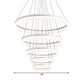 Minimalist Loop Acrylic Drop Pendant LED 4/5 Lights Ceiling Chandelier Lighting Fixture in Warm/White Light Clearhalo 'Ceiling Lights' 'Chandeliers' 'Modern Chandeliers' 'Modern' Lighting' 771818