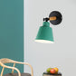 Macaron Loft Bucket Sconce Light Rotatable One Head Metal Wall Lamp for Restaurant Hotel Clearhalo 'Wall Lamps & Sconces' 'Wall Lights' Lighting' 772015