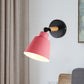 Macaron Loft Bucket Sconce Light Rotatable One Head Metal Wall Lamp for Restaurant Hotel Clearhalo 'Wall Lamps & Sconces' 'Wall Lights' Lighting' 772027