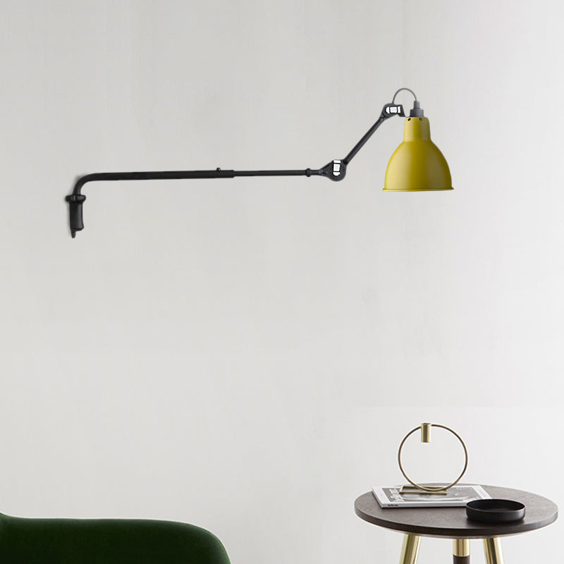 Metallic Bowl Shaped Wall Sconce Modernist Style 1 Light Black/White Sconce Lighting Fixture for Bedroom Clearhalo 'Cast Iron' 'Glass' 'Industrial' 'Modern wall lights' 'Modern' 'Tiffany' 'Traditional wall lights' 'Wall Lamps & Sconces' 'Wall Lights' Lighting' 772128