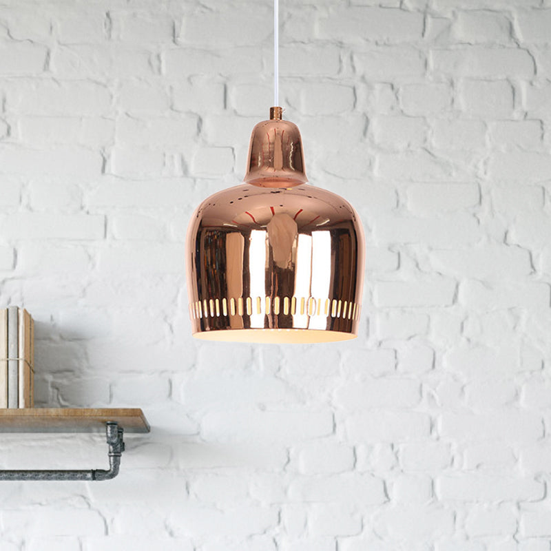 Mirror Bell Pendant Lamp Height Adjustable Modern Single Hanging Light for Living Room Clearhalo 'Art Deco Pendants' 'Cast Iron' 'Ceiling Lights' 'Ceramic' 'Crystal' 'Industrial Pendants' 'Industrial' 'Metal' 'Middle Century Pendants' 'Pendant Lights' 'Pendants' 'Tiffany' Lighting' 772251