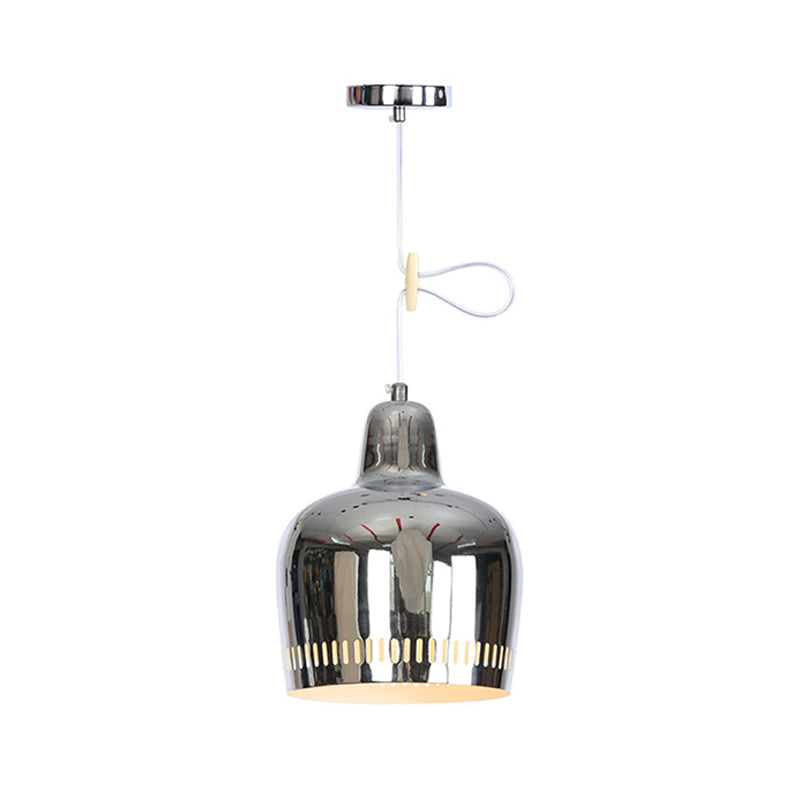 Mirror Bell Pendant Lamp Height Adjustable Modern Single Hanging Light for Living Room Clearhalo 'Art Deco Pendants' 'Cast Iron' 'Ceiling Lights' 'Ceramic' 'Crystal' 'Industrial Pendants' 'Industrial' 'Metal' 'Middle Century Pendants' 'Pendant Lights' 'Pendants' 'Tiffany' Lighting' 772257