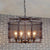Metal Mesh Drum Chandelier Lighting Rustic Loft Multi Light Farmhouse Hanging Lamp in Rust Rust Clearhalo 'Cast Iron' 'Ceiling Lights' 'Chandeliers' 'Industrial Chandeliers' 'Industrial' 'Metal' 'Middle Century Chandeliers' 'Rustic Chandeliers' 'Tiffany' Lighting' 773321