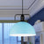 12"/14"/16" Wide 1 Light Metal Pendant Light Vintage Blue/Green Indoor Hanging Ceiling Light with Cord Sky Blue Clearhalo 'Art Deco Pendants' 'Black' 'Cast Iron' 'Ceiling Lights' 'Ceramic' 'Crystal' 'Industrial Pendants' 'Industrial' 'Metal' 'Middle Century Pendants' 'Pendant Lights' 'Pendants' 'Rustic Pendants' 'Tiffany' Lighting' 773525