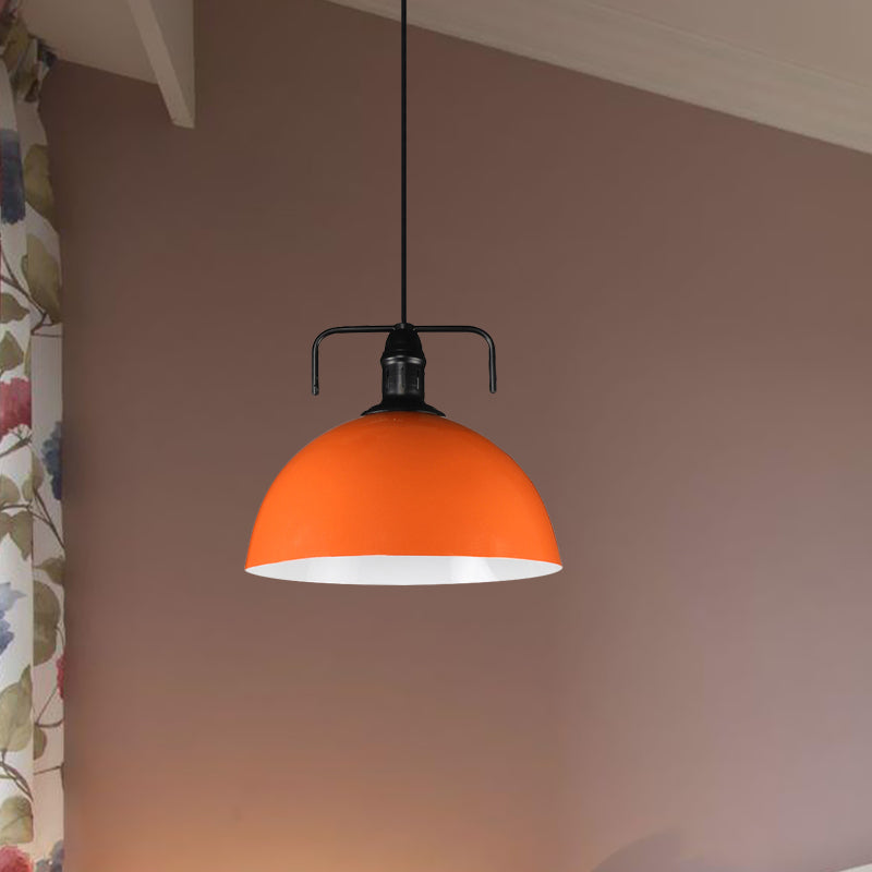 12"/14"/16" Wide 1 Light Metal Pendant Light Vintage Blue/Green Indoor Hanging Ceiling Light with Cord Clearhalo 'Art Deco Pendants' 'Black' 'Cast Iron' 'Ceiling Lights' 'Ceramic' 'Crystal' 'Industrial Pendants' 'Industrial' 'Metal' 'Middle Century Pendants' 'Pendant Lights' 'Pendants' 'Rustic Pendants' 'Tiffany' Lighting' 773530