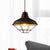 Black Finish 1 Light Pendant Light Retro Style Wrought Iron Barn Shade Hanging Lamp with Wire Cage for Restaurant Black Clearhalo 'Art Deco Pendants' 'Black' 'Cast Iron' 'Ceiling Lights' 'Ceramic' 'Crystal' 'Industrial Pendants' 'Industrial' 'Metal' 'Middle Century Pendants' 'Pendant Lights' 'Pendants' 'Rustic Pendants' 'Tiffany' Lighting' 773688