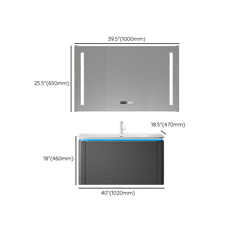 Wall Mount Mirror Included Bathroom Vanity Set with Sink Faucet Clearhalo 'Bathroom Remodel & Bathroom Fixtures' 'Bathroom Vanities' 'bathroom_vanities' 'Home Improvement' 'home_improvement' 'home_improvement_bathroom_vanities' 7737609