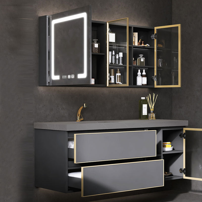 Wall Mount Mirror Included Bathroom Sink Vanity with Sink Faucet Clearhalo 'Bathroom Remodel & Bathroom Fixtures' 'Bathroom Vanities' 'bathroom_vanities' 'Home Improvement' 'home_improvement' 'home_improvement_bathroom_vanities' 7737713