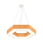 16"/23.5" Wide Wood Hexagon Hanging Lighting Modern Led Beige Ceiling Pendant Lamp with Recessed Diffuser Clearhalo 'Ceiling Lights' 'Modern Pendants' 'Modern' 'Pendant Lights' 'Pendants' Lighting' 773854