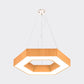 16"/23.5" Wide Wood Hexagon Hanging Lighting Modern Led Beige Ceiling Pendant Lamp with Recessed Diffuser Clearhalo 'Ceiling Lights' 'Modern Pendants' 'Modern' 'Pendant Lights' 'Pendants' Lighting' 773855