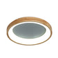 12"/16"/19.5" Wide Dented Circular LED Flush-mount Light Nordic Style Wood and Acrylic Ceiling Light for Hallway Clearhalo 'Ceiling Lights' 'Close To Ceiling Lights' 'Close to ceiling' 'Flush mount' Lighting' 774029