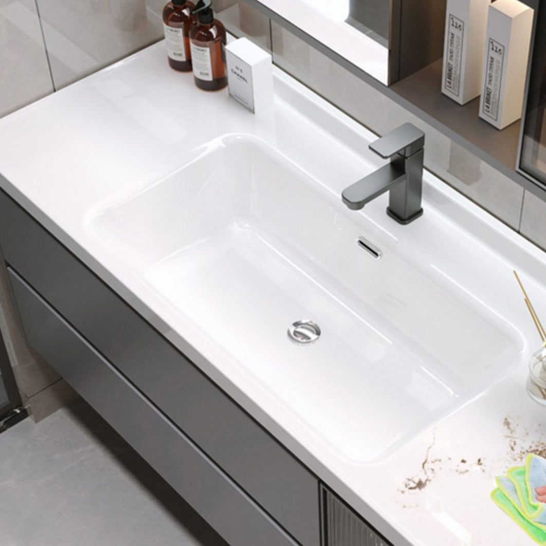 Wall Mount Sink Included Bathroom Sink Vanity with Mirror Sink Clearhalo 'Bathroom Remodel & Bathroom Fixtures' 'Bathroom Vanities' 'bathroom_vanities' 'Home Improvement' 'home_improvement' 'home_improvement_bathroom_vanities' 7754998