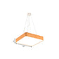 12"/16"/19.5" Wide Wooden Square Suspension Lighting Modern Led Beige Hanging Pendant Lamp Kit in White/Warm/Natural Light Clearhalo 'Ceiling Lights' 'Modern Pendants' 'Modern' 'Pendant Lights' 'Pendants' Lighting' 775500
