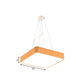 12"/16"/19.5" Wide Wooden Square Suspension Lighting Modern Led Beige Hanging Pendant Lamp Kit in White/Warm/Natural Light Clearhalo 'Ceiling Lights' 'Modern Pendants' 'Modern' 'Pendant Lights' 'Pendants' Lighting' 775501