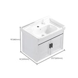 Wall Mount Modern White Bathroom Sink Vanity with Doors Sink Clearhalo 'Bathroom Remodel & Bathroom Fixtures' 'Bathroom Vanities' 'bathroom_vanities' 'Home Improvement' 'home_improvement' 'home_improvement_bathroom_vanities' 7755062