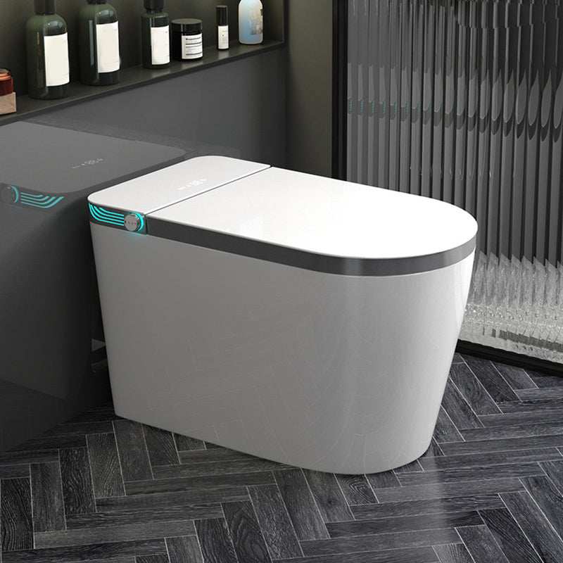 Electronic Heated Smart Toilet Seat Bidet with Warm Air Dryer Automatic Lid( Top Configuration) Clearhalo 'Bathroom Remodel & Bathroom Fixtures' 'Bidets' 'Home Improvement' 'home_improvement' 'home_improvement_bidets' 'Toilets & Bidets' 7758086