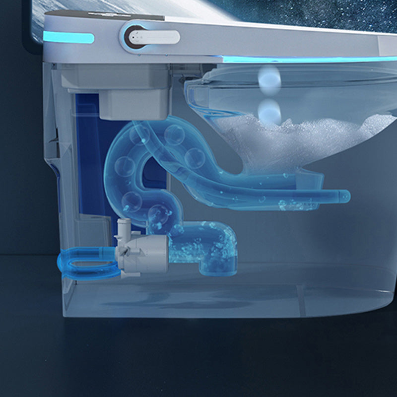 16.7" W All-In-One Floor Standing Bidet in White with Water Tank Clearhalo 'Bathroom Remodel & Bathroom Fixtures' 'Bidets' 'Home Improvement' 'home_improvement' 'home_improvement_bidets' 'Toilets & Bidets' 7758160