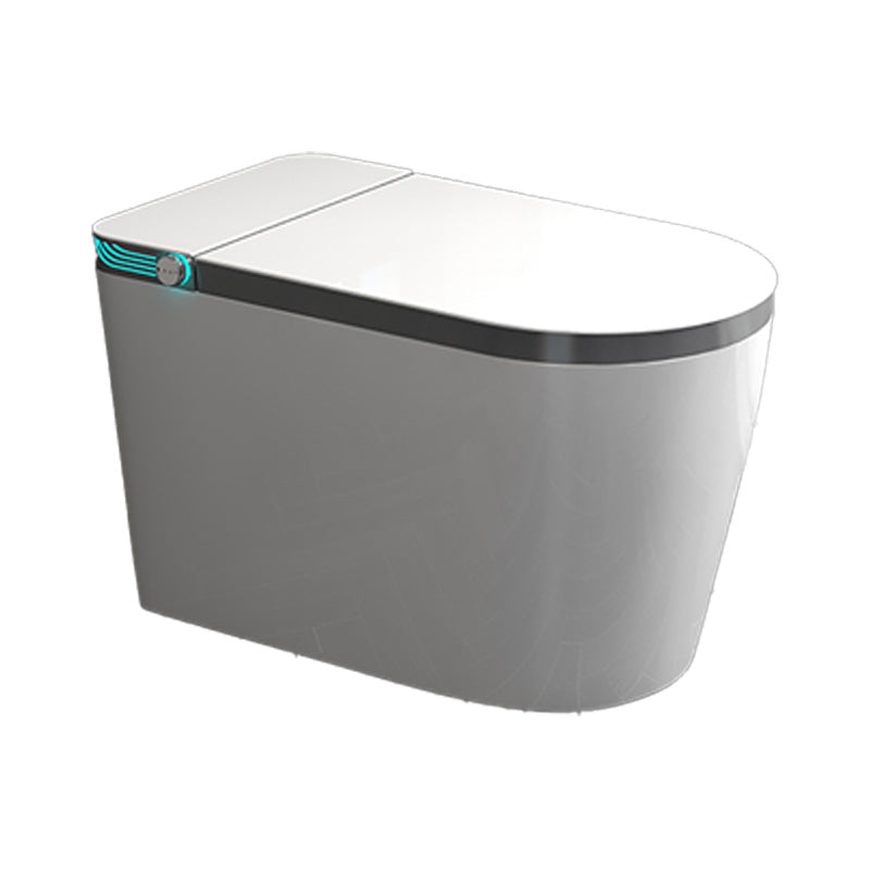 Smart Elongated Floor Standing Bidet in White with Heated Seat Clearhalo 'Bathroom Remodel & Bathroom Fixtures' 'Bidets' 'Home Improvement' 'home_improvement' 'home_improvement_bidets' 'Toilets & Bidets' 7758186