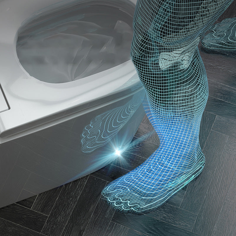 Smart Elongated Floor Standing Bidet in White with Heated Seat Clearhalo 'Bathroom Remodel & Bathroom Fixtures' 'Bidets' 'Home Improvement' 'home_improvement' 'home_improvement_bidets' 'Toilets & Bidets' 7758188