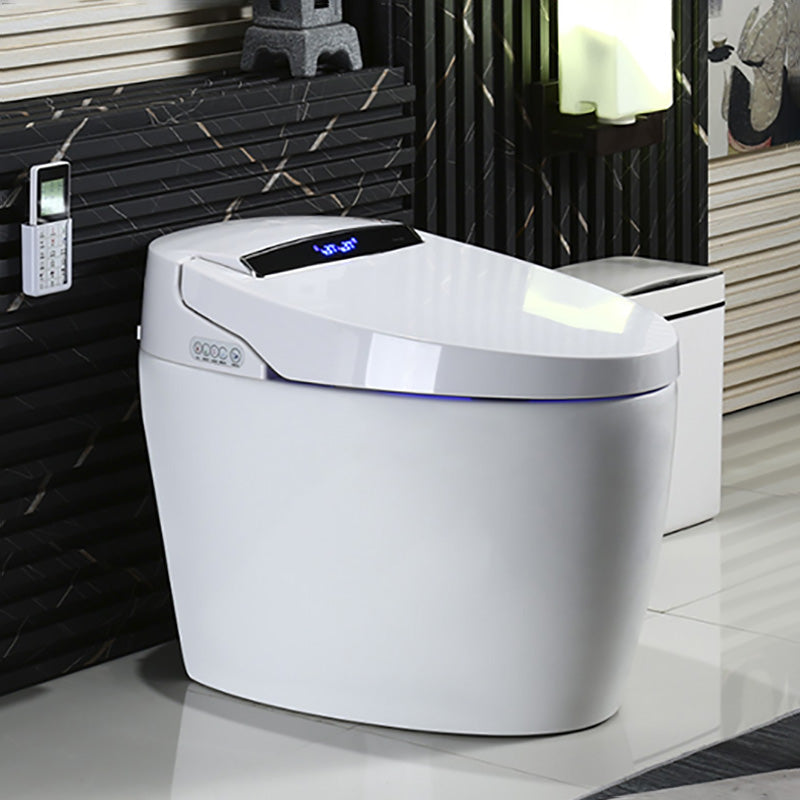 20" H White Finish Smart Toilet Seat Bidet of Vitreous China Bidets Clearhalo 'Bathroom Remodel & Bathroom Fixtures' 'Bidets' 'Home Improvement' 'home_improvement' 'home_improvement_bidets' 'Toilets & Bidets' 7758194