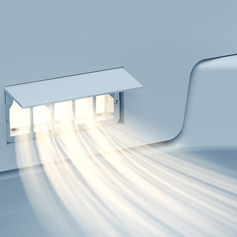 Foot Sensor Ceramic with Heated Seat Contemporary White Floor Mount Bidet Clearhalo 'Bathroom Remodel & Bathroom Fixtures' 'Bidets' 'Home Improvement' 'home_improvement' 'home_improvement_bidets' 'Toilets & Bidets' 7758331